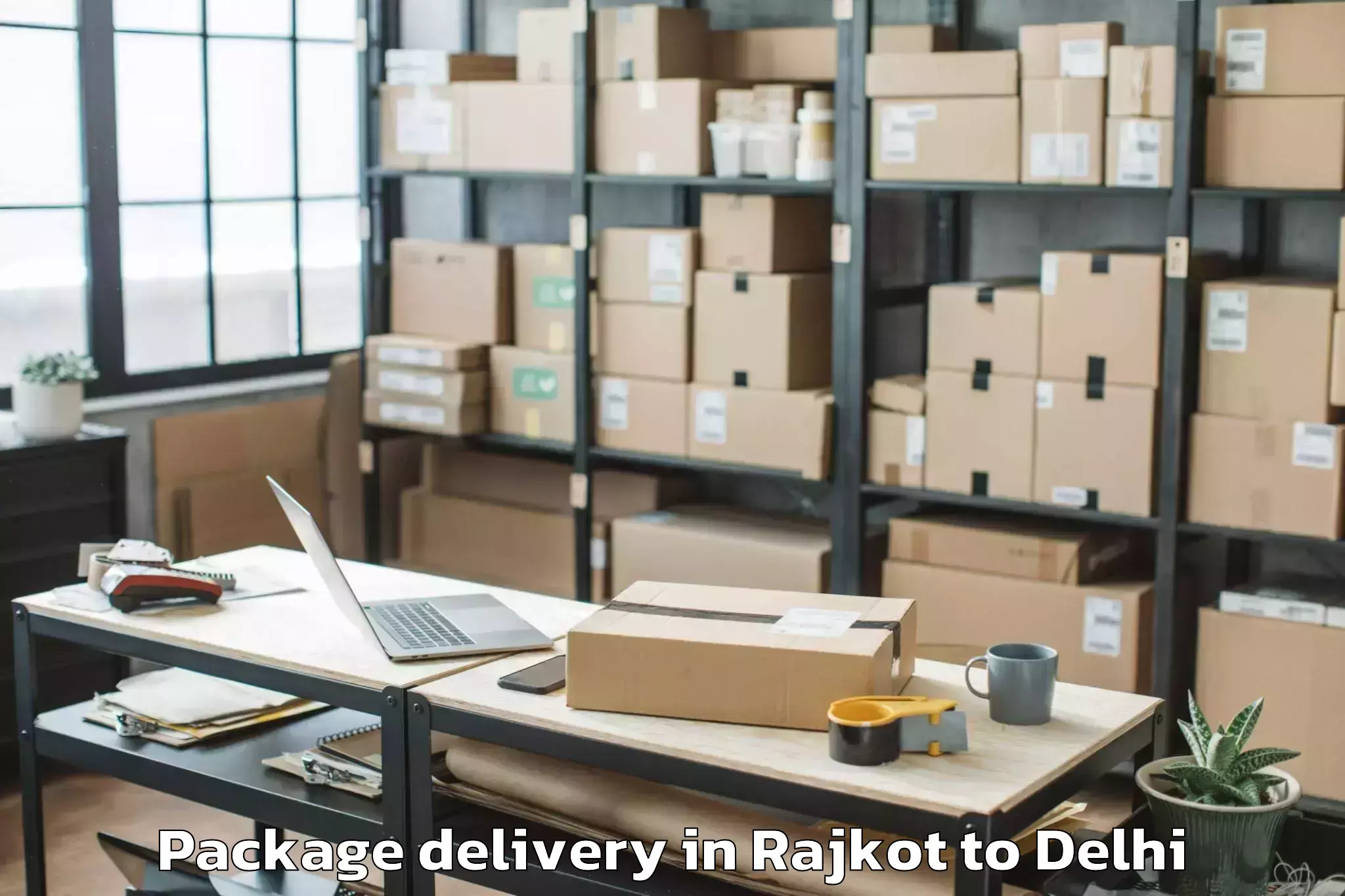 Affordable Rajkot to Dlf Avenue Mall Package Delivery